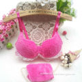 Plush Princess Maiden Cute Sexy U-shaped Push Up Bra Set With Lace